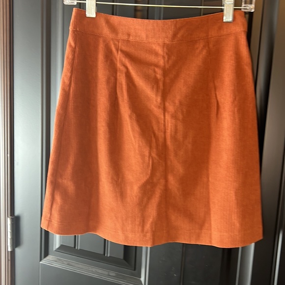 Terracotta Corduroy A Line Skirt - Picture 14 of 14